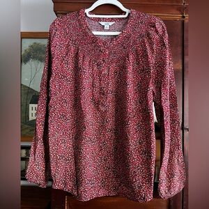 Ladies Croft and Barrow floral print blouse XL